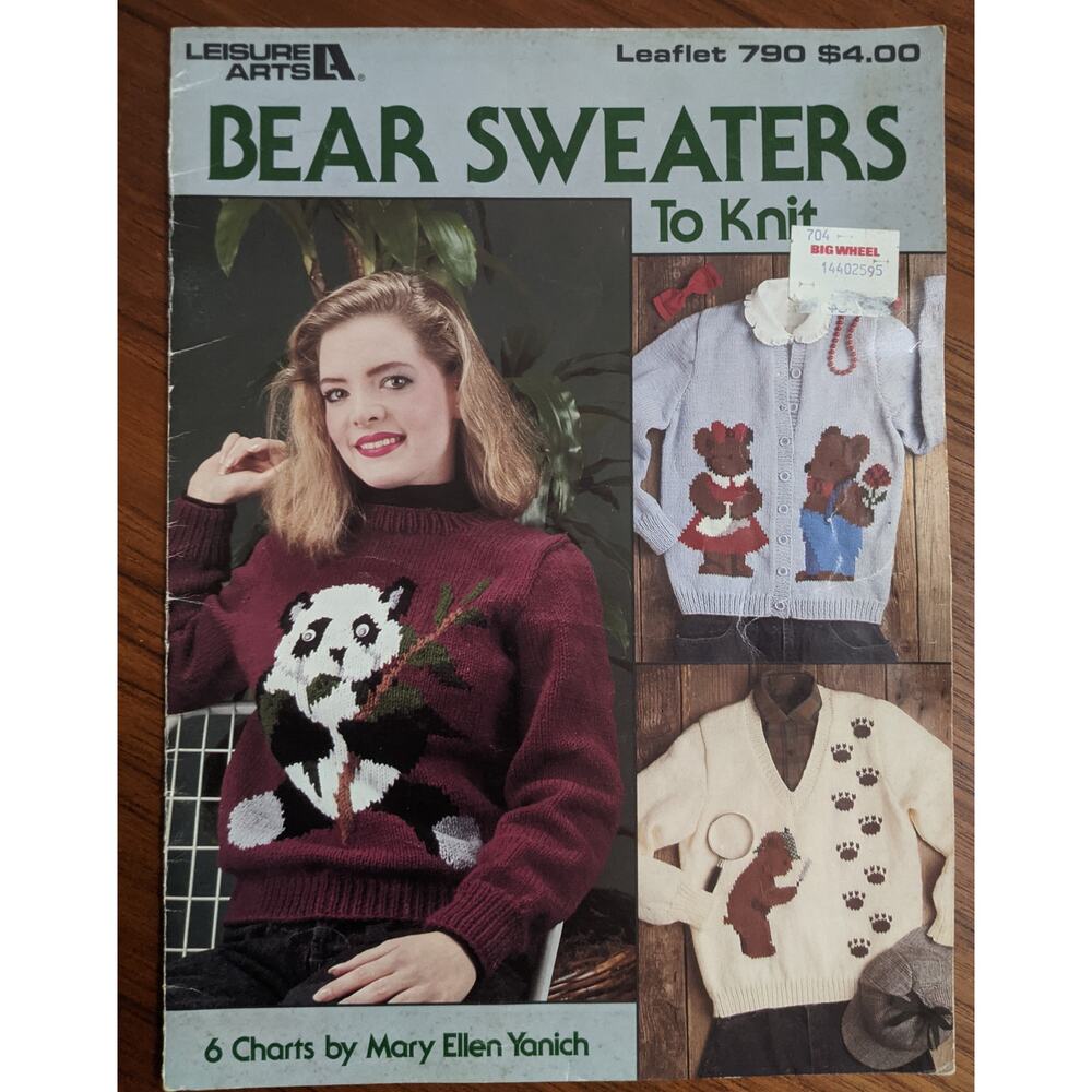 Bear Sweaters to Knit Leisure Arts Pattern Book